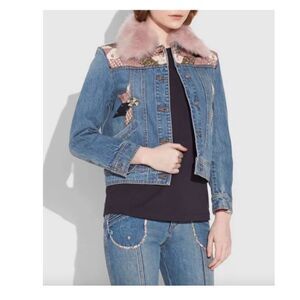Coach Quilt Patch Denim Jacket.